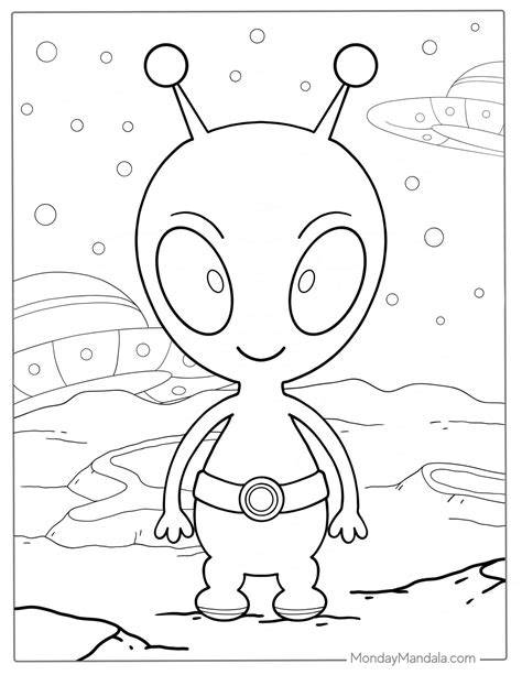Alien Coloring Pages