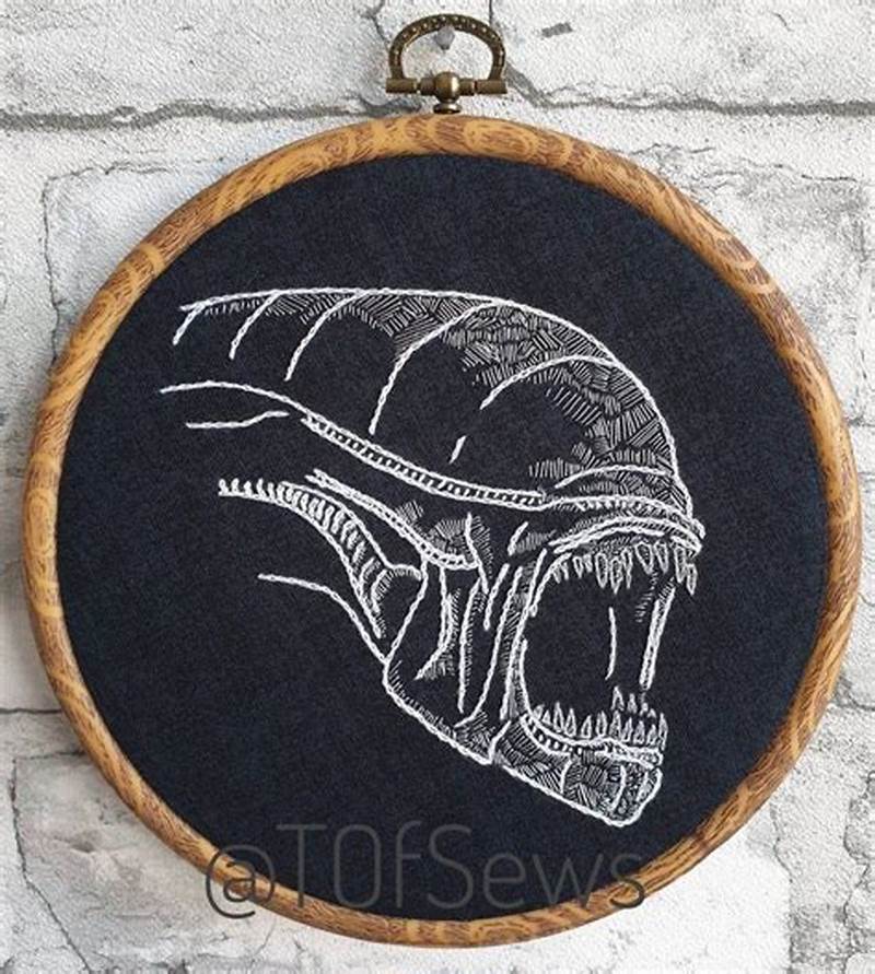 Alien Embroidery Pattern