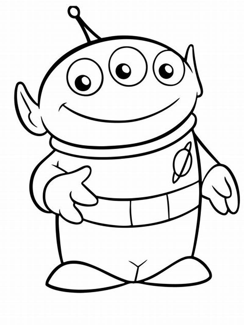 Alien From Toy Story Coloring Page