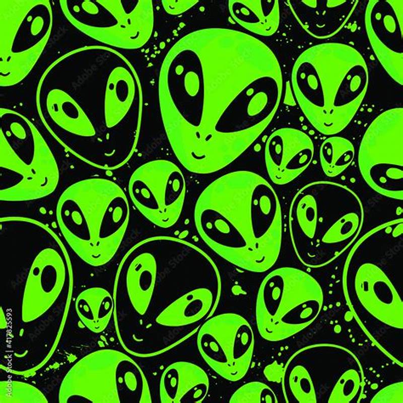 Alien Pattern Wallpaper