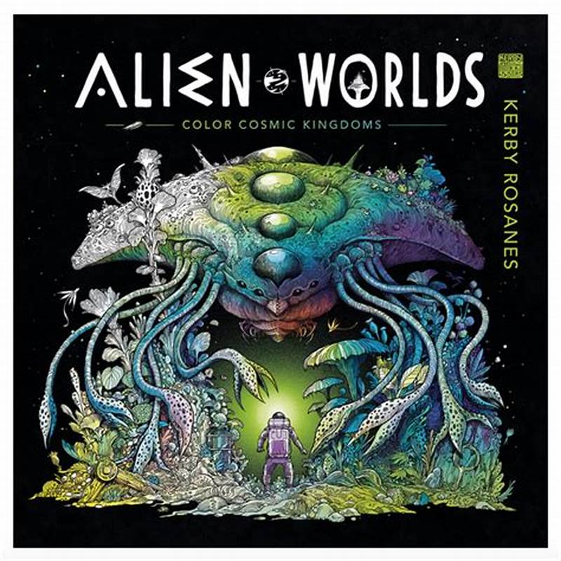 Alien Worlds Coloring Book