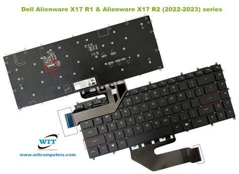 Alienware X15 and X17 keyboard