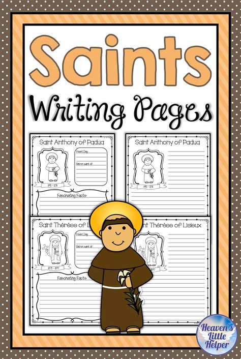 All About Saint Worksheet