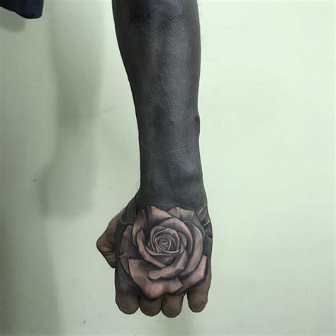 70 All Black Tattoos For Men Blackout Design Ideas