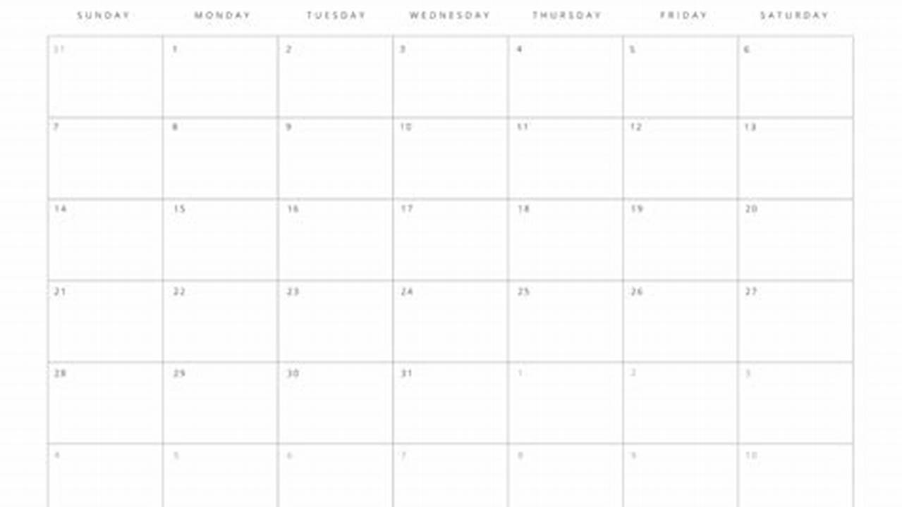 All Calendar Templates Are Blank And Optimized For Printing!, 2024