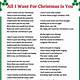 All I Want For Christmas Is You Lyrics Printable