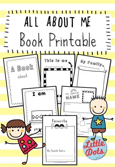 All About Me Book Preschool Printable