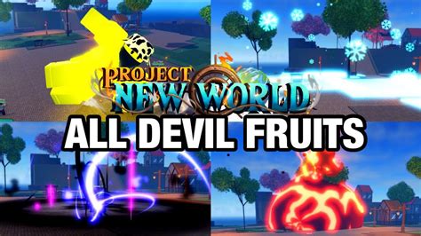 All Devil Fruits In Roblox Project New World, Ranked