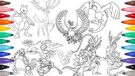 All Legendary Pokemon Coloring Pages