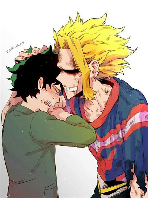All Might mentoring Deku