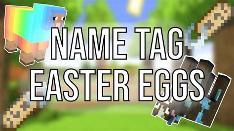 All Minecraft Name Tag Easter Eggs