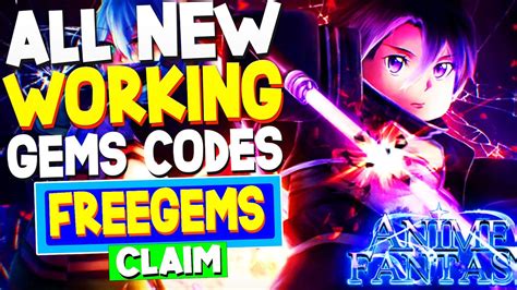 All New Anime Fantasy Codes