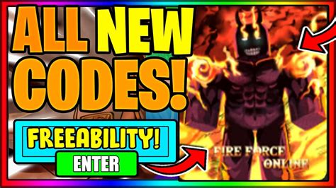 All New Fire Force Online Codes
