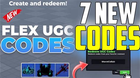 All New Flex UGC Codes
