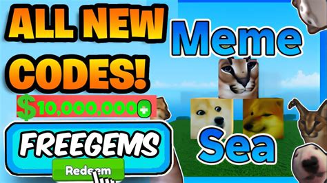 All New Meme Sea Codes