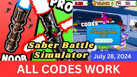 All New Saber Battle Simulator Codes