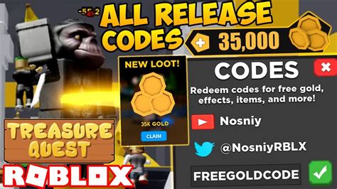 All New Treasure Quest Codes