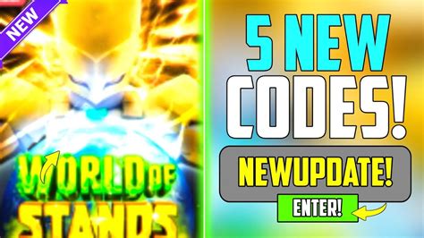 All New World of Stands Codes