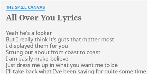 All Over You Lyrics