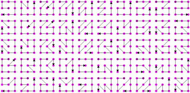 All Possible Pattern Lock Combinations