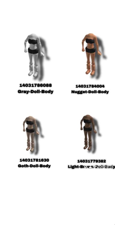 All Roblox Body Parts Item Codes (June 2023) | Roblox Den