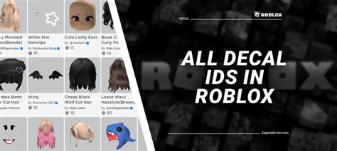 All Roblox Decal ID/ Image ID List
