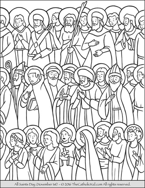All Saints Day Coloring Pages