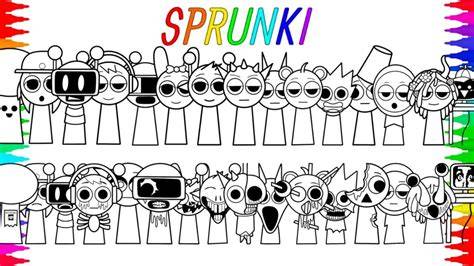 All Sprunki Coloring Pages