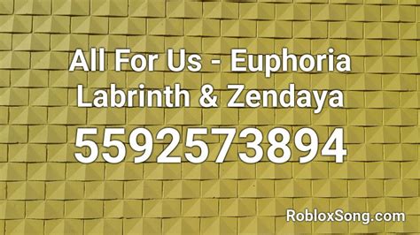 All for us - Labrinth Roblox Id - Roblox Music Codes