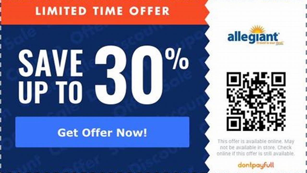 Allegiant Air Promo Code July 2024