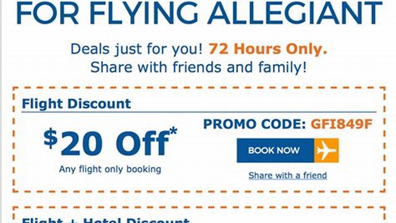 Allegiant Promo Code 2024