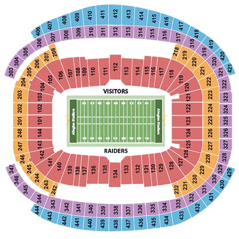 Allegiant Stadium Seating Chart + Rows, Seats and Club Seats