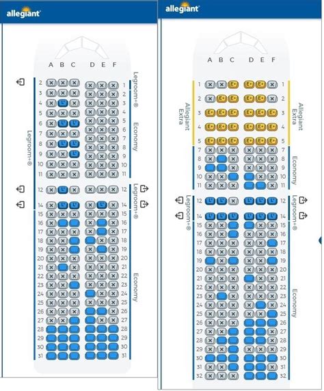 Allegiant Seating Chart