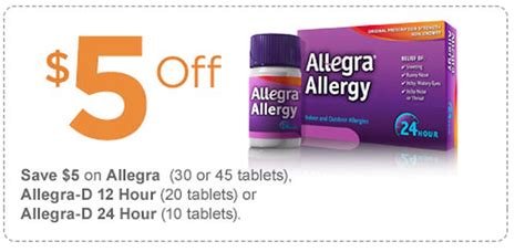 Allegra D Printable Coupons
