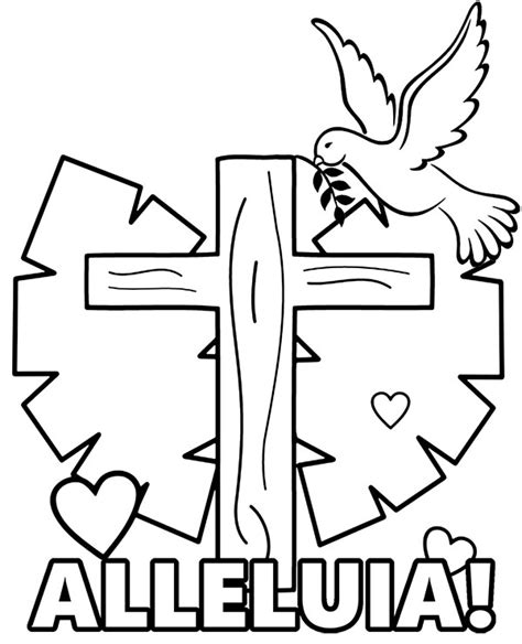 Alleluia Coloring Page Free Printable