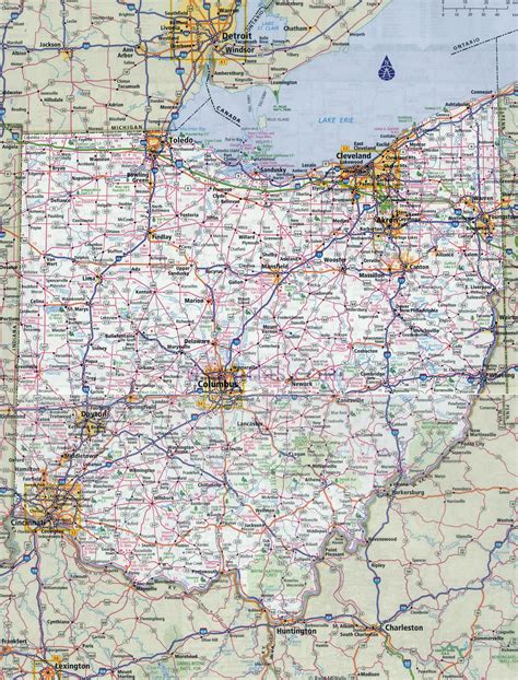 2013 Allen And Ginter State Map Ohio Map