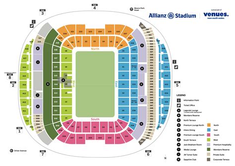Allianz Stadium Moore Park Seating Map