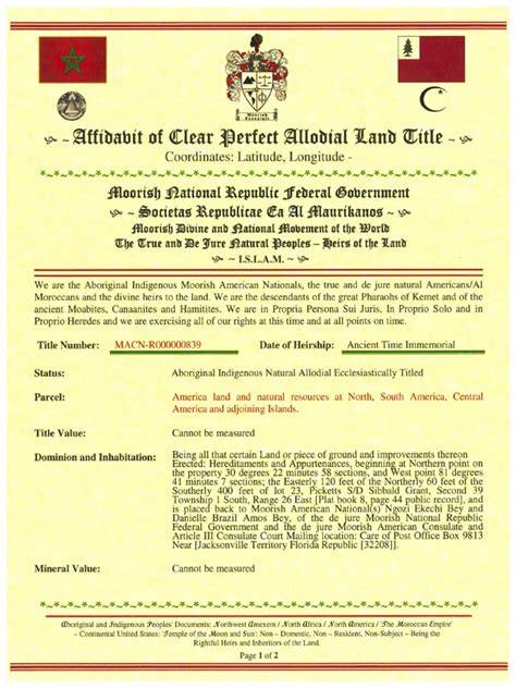 Allodial Title Picture