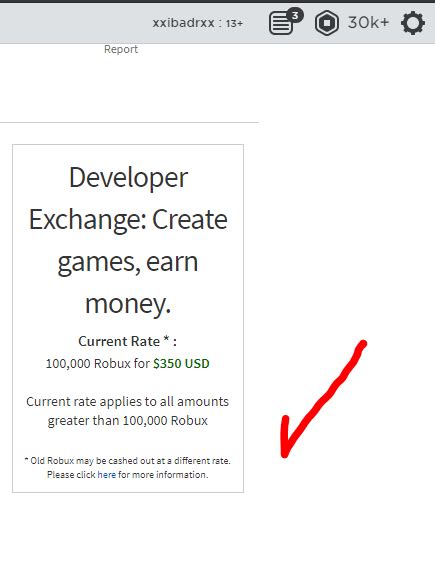Allowing users to DevEx with less than 100,000 earned Robux 
