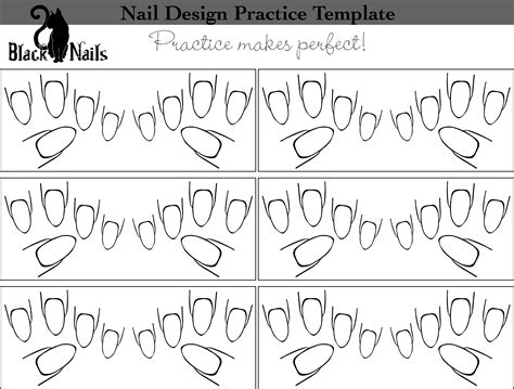 Almond Nails Template