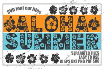 Download Aloha Summer SVG Font Cut Files Files