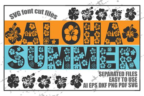 Download Aloha Summer SVG Font Cut Files Printable