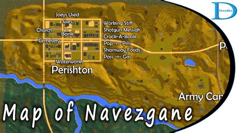 Steam Community Guide Navezgane A14 Map with Names & Roads