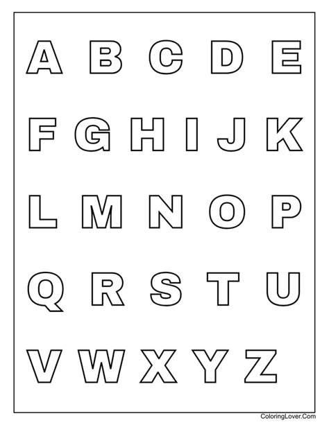 Alphabet Color Page