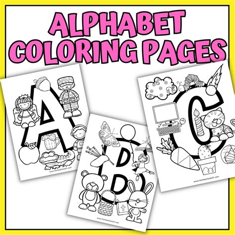 Alphabet Color Pages