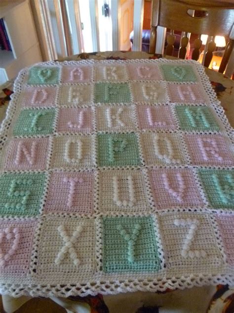 Alphabet Crochet Blanket