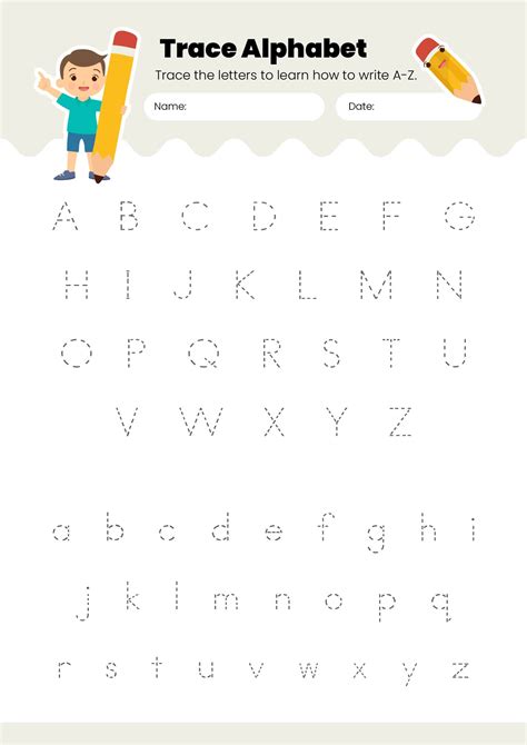 Alphabet Letter Tracing Templates