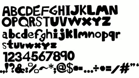 Alphabet Lore Font Scratch