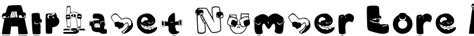 Alphabet Lore Font V3