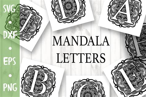 Download Alphabet Mandala Svg Free - 208+ Crafter Files Cut Images